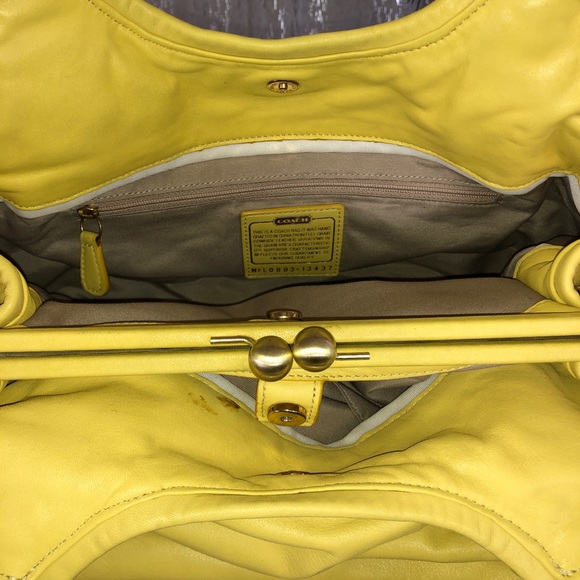 COACH PARKER KISSLOCK LEATHER SATCHEL 13437 - Picture 3 of 12